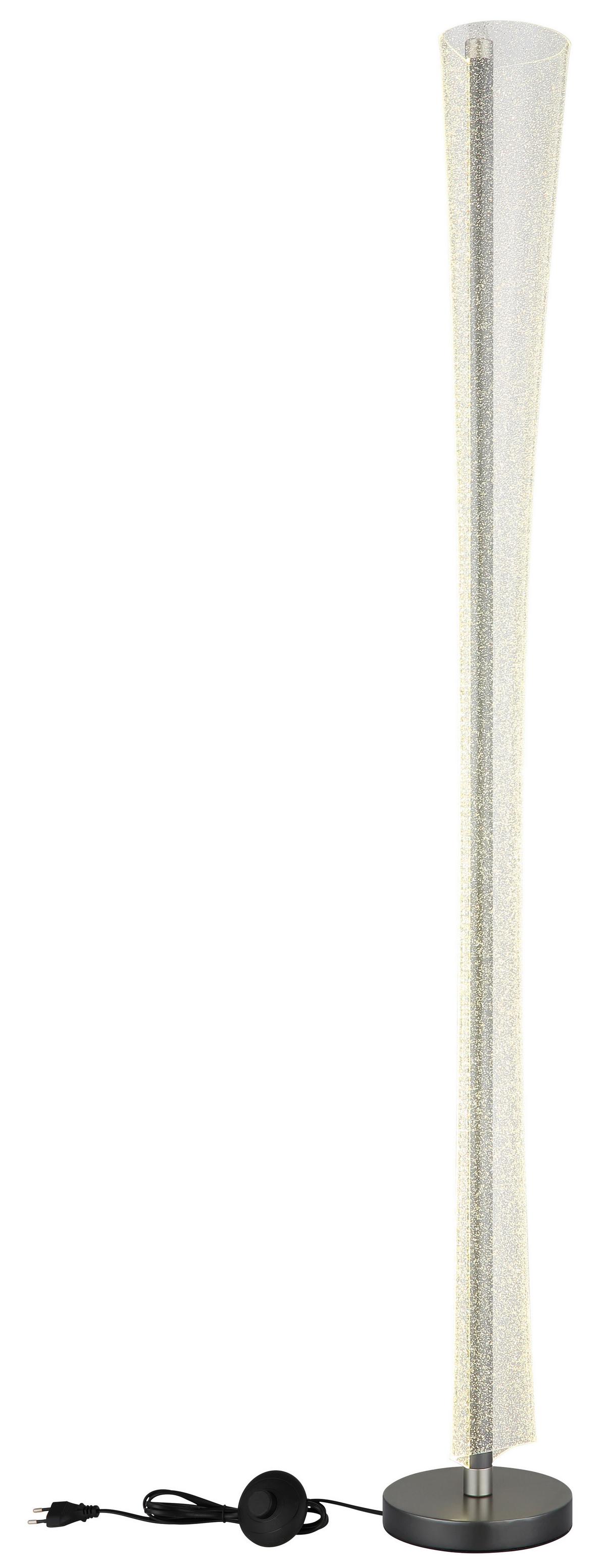 STOJACÍ LED LAMPA MALINDA - černá/čiré, Design, kov/plast (20/155cm) - Globo