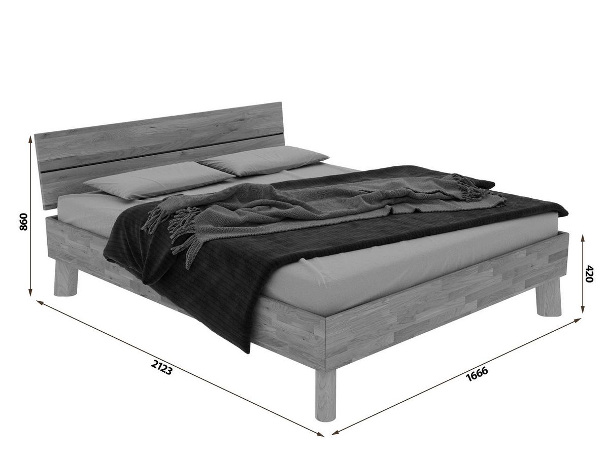 Bett Como Naturfarben 160x200cm - Naturfarben, MODERN, Holz (160/200cm) - MID.YOU