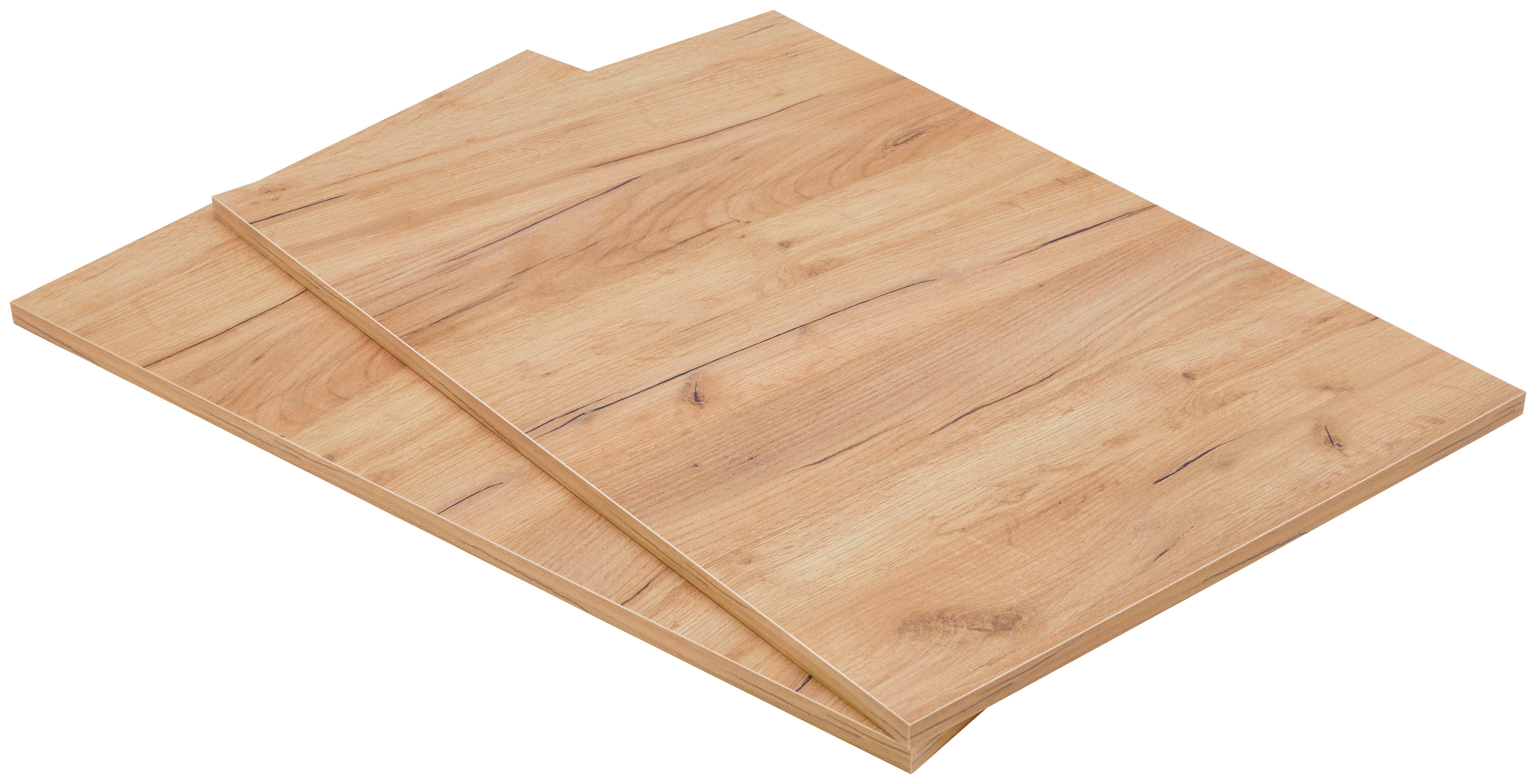 Sada vkladacích políc MONTERRAY - barvy dubu, Konvenční, kompozitní dřevo (80,7/55/1,8cm) - ecoTree