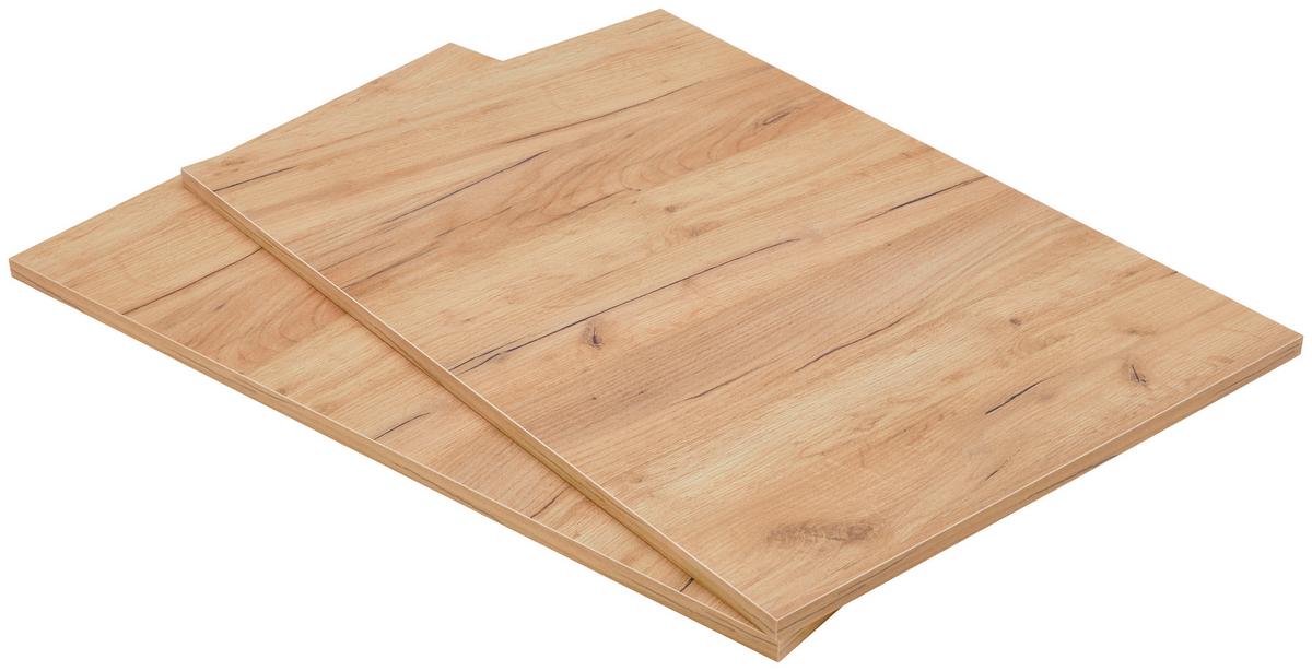 Sada vkladacích políc MONTERRAY - barvy dubu, Konvenční, kompozitní dřevo (80,7/55/1,8cm) - ecoTree