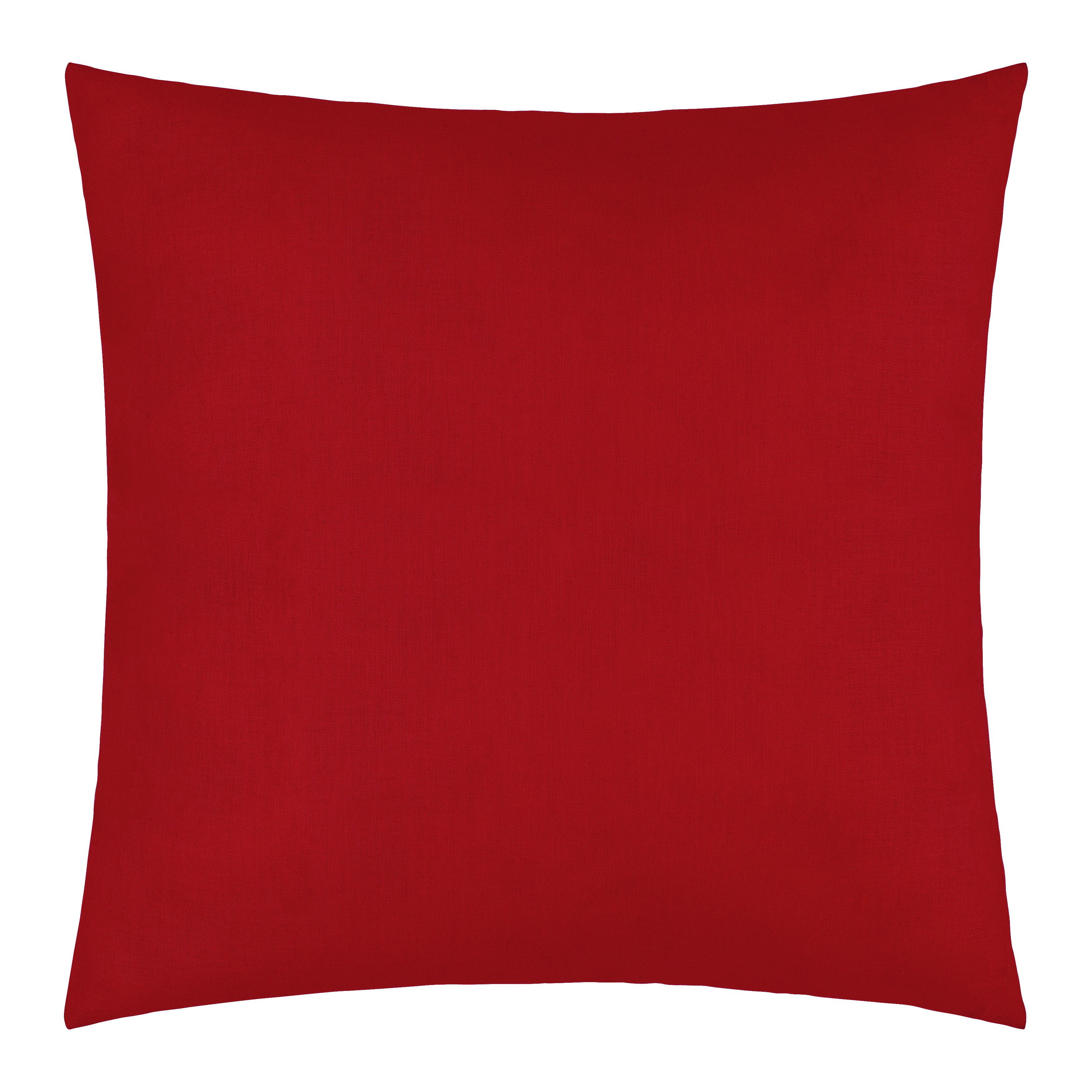 Dekorační polštář Mex, 48/48cm, červená - červená, Konvenční, textil (48/48cm) - Modern Living
