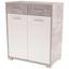 Komoda Q-big New Qbk02 - bílá/šedá, Moderní, dřevo (98/105/44cm) Komoda Q-big New Qbk02 - bílá/šedá, Moderní, dřevo (98/105/44cm)