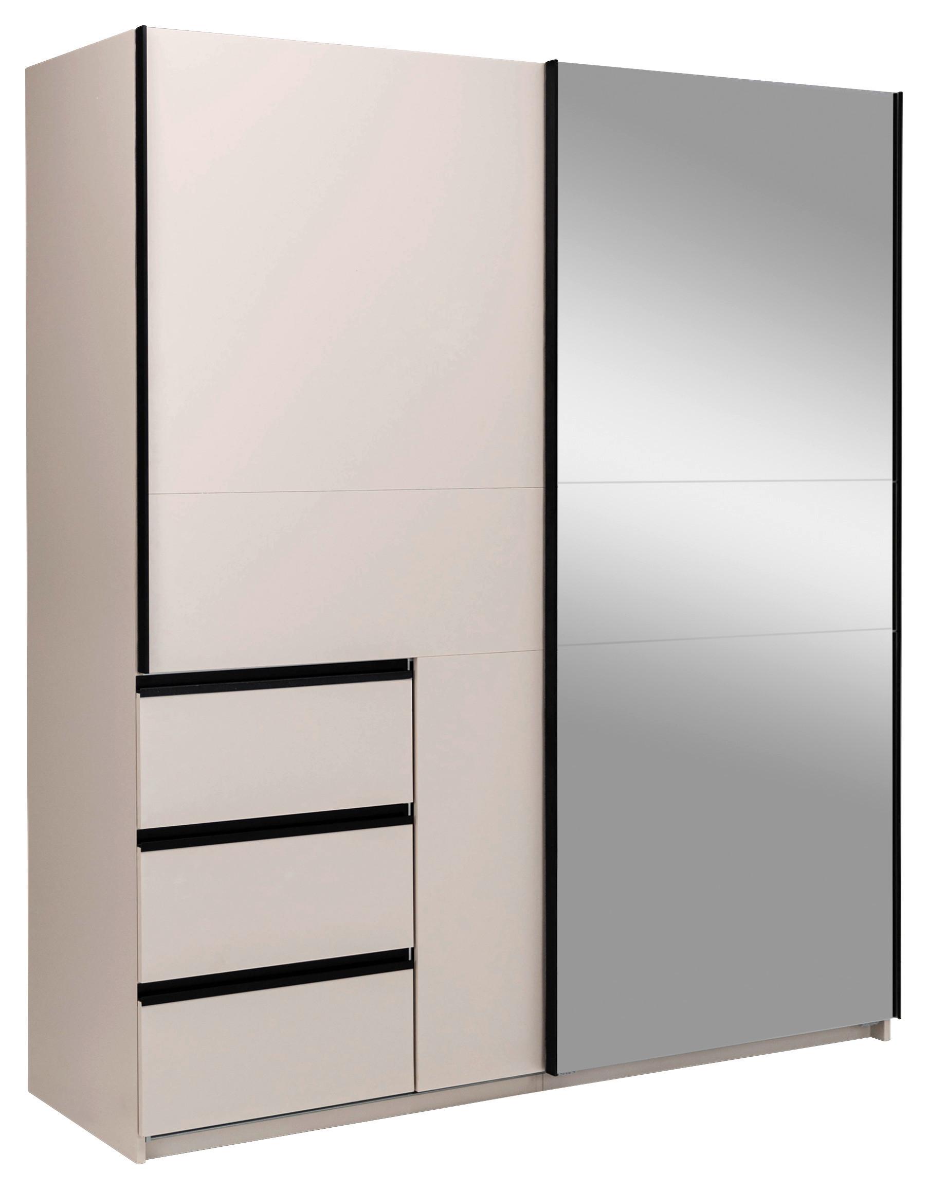 SCHIEBETÜRENSCHRANK Wilma Kaschmir B: 175cm - Kaschmir, MODERN, Holzwerkstoff (175/210/61,5cm) - P & B