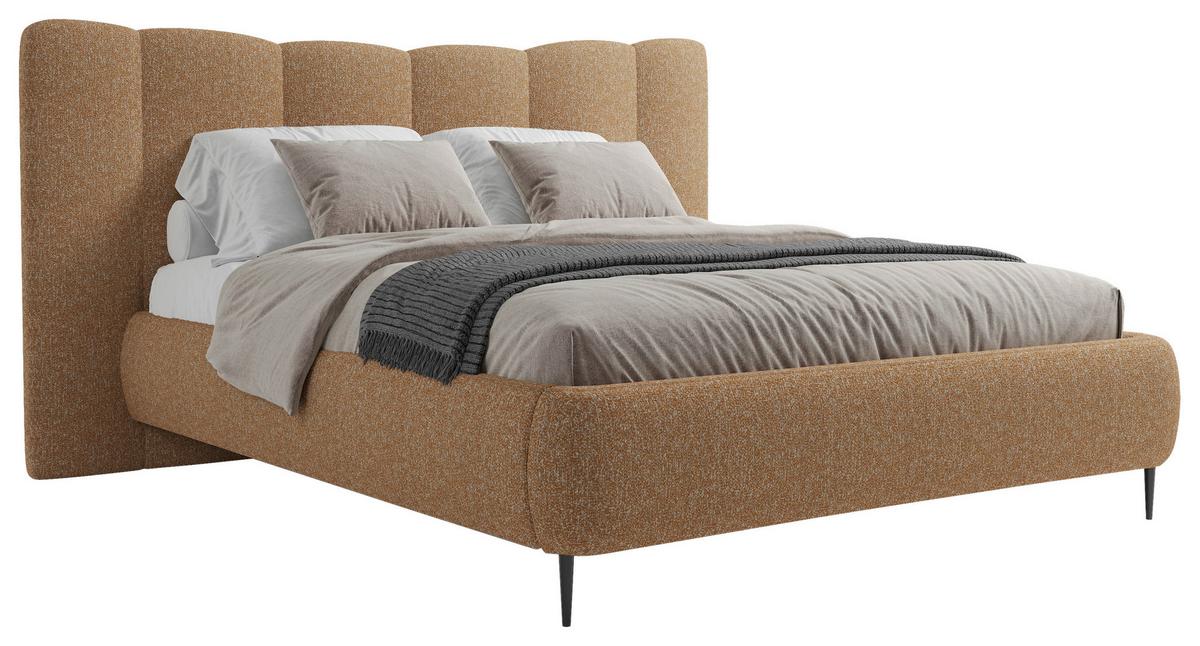 Polsterbett Nook 160x200 Cm Terracotta - Terracotta, MODERN, Holz/Holzwerkstoff (160/200cm) - MID.YOU