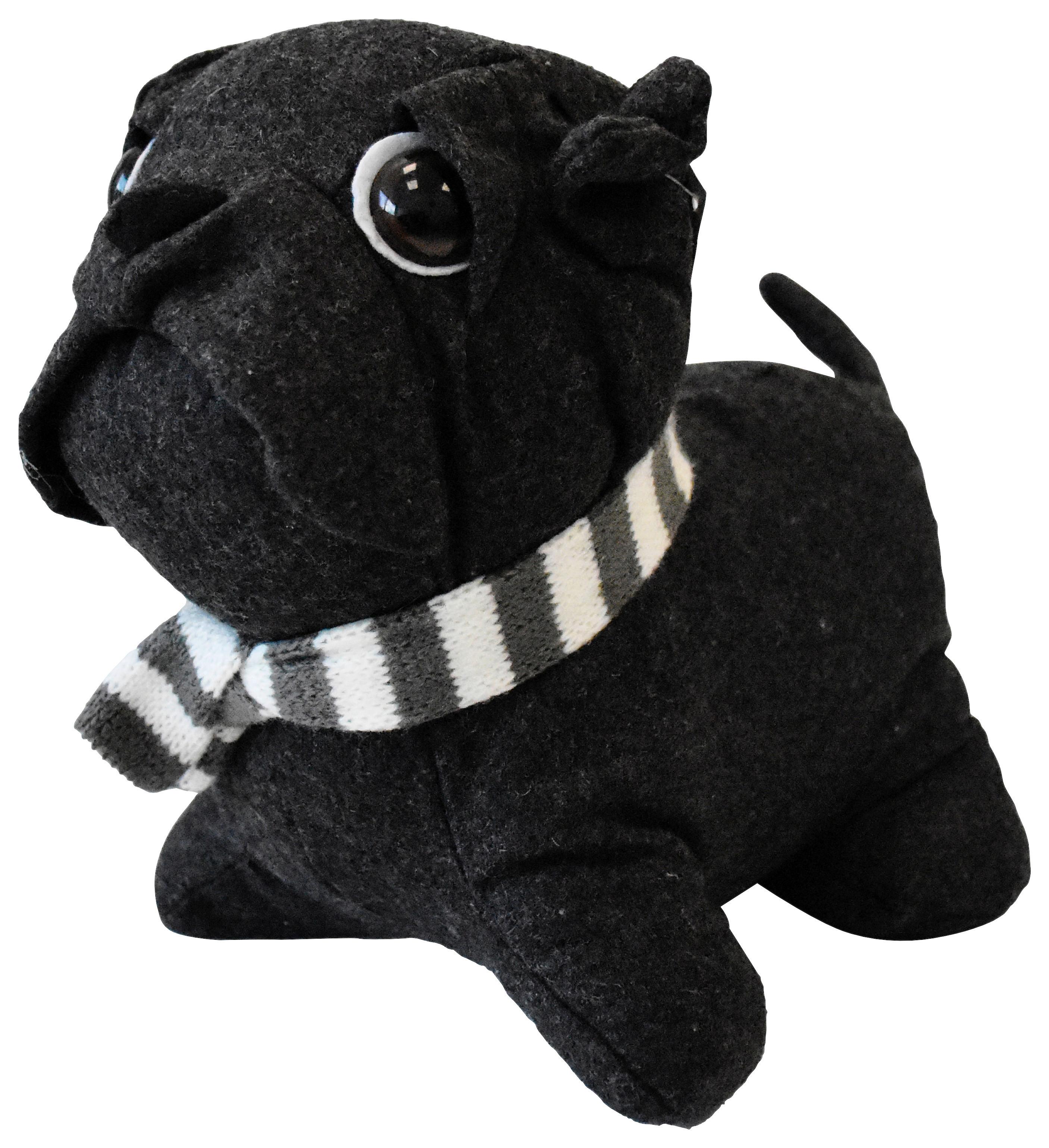 ZARÁŽKA NA DVERE Mops, 25/20cm - antracitová/strieborná, Konventionell, textil (25/20cm) - Modern Living