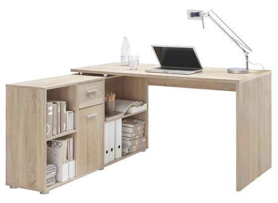 Psací Stůl S Regálem Lex - barvy dubu, Moderní, dřevěný materiál (136.0/75.0/68.0cm) Psací Stůl S Regálem Lex - barvy dubu, Moderní, dřevěný materiál (136.0/75.0/68.0cm)