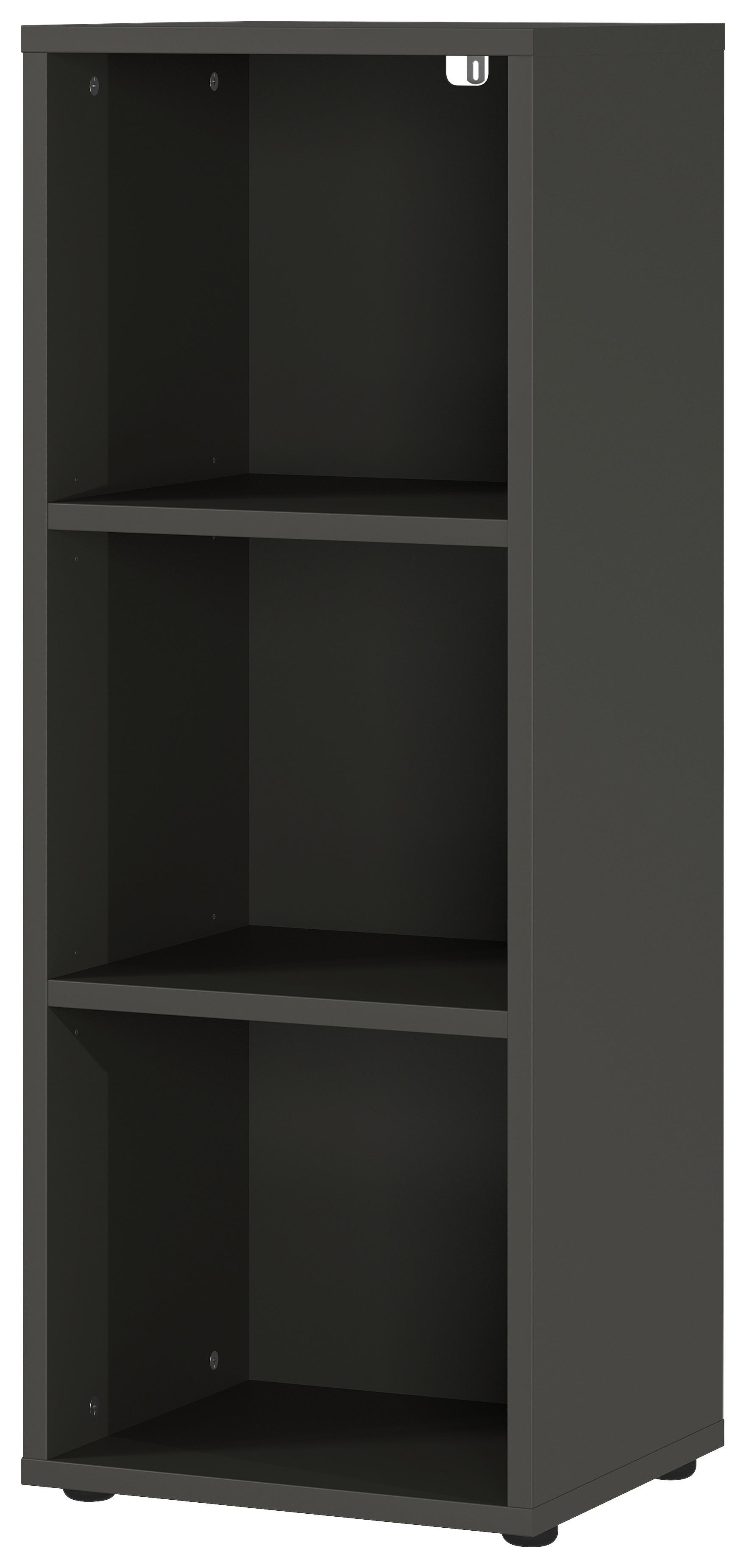 Schwarzes Aktenregal