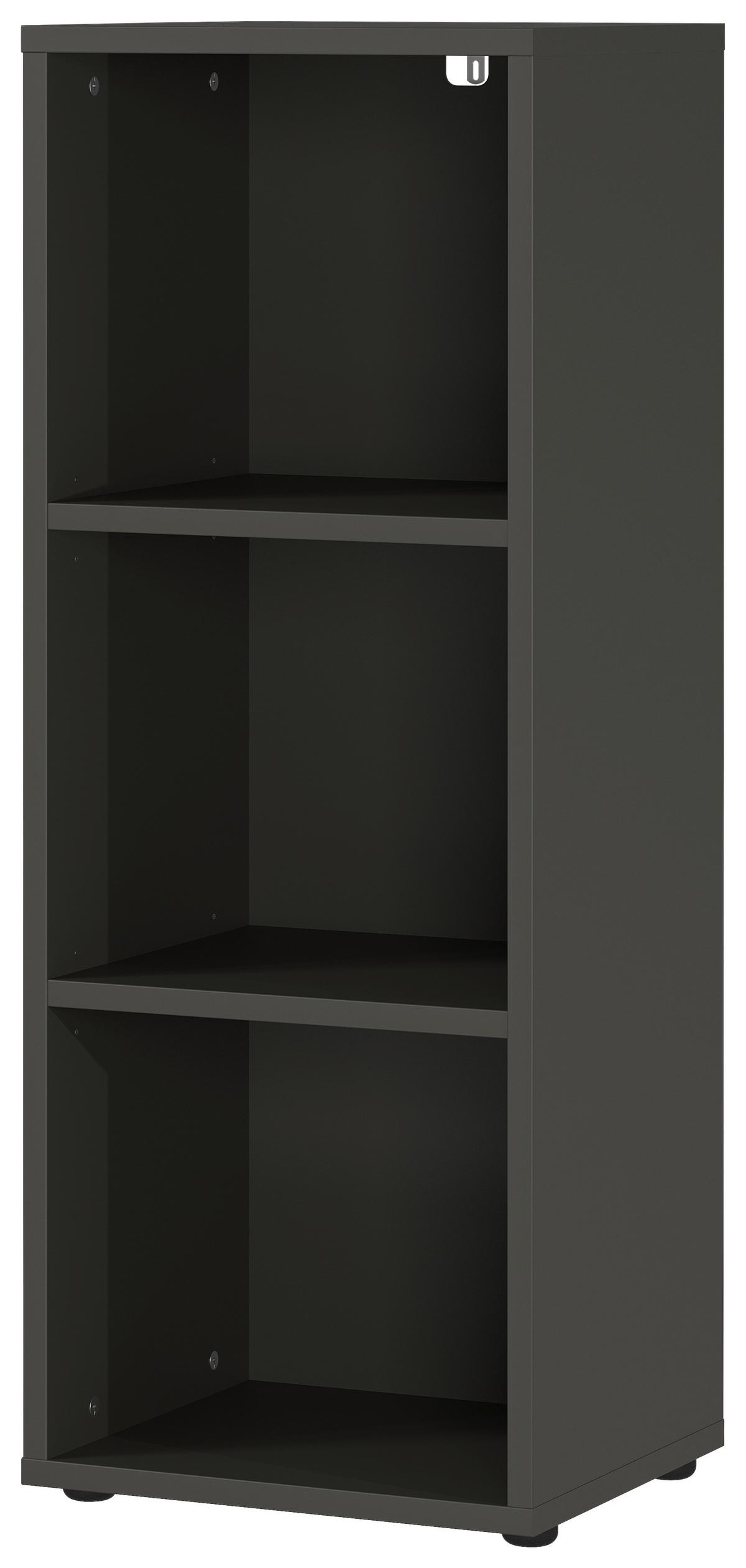 Aktenregal verstellbar B: 45cm Lissabon Holzwerkstoff Graphit - Schwarz/Graphitfarben, MODERN, Holzwerkstoff (45/120/40cm) - Germania