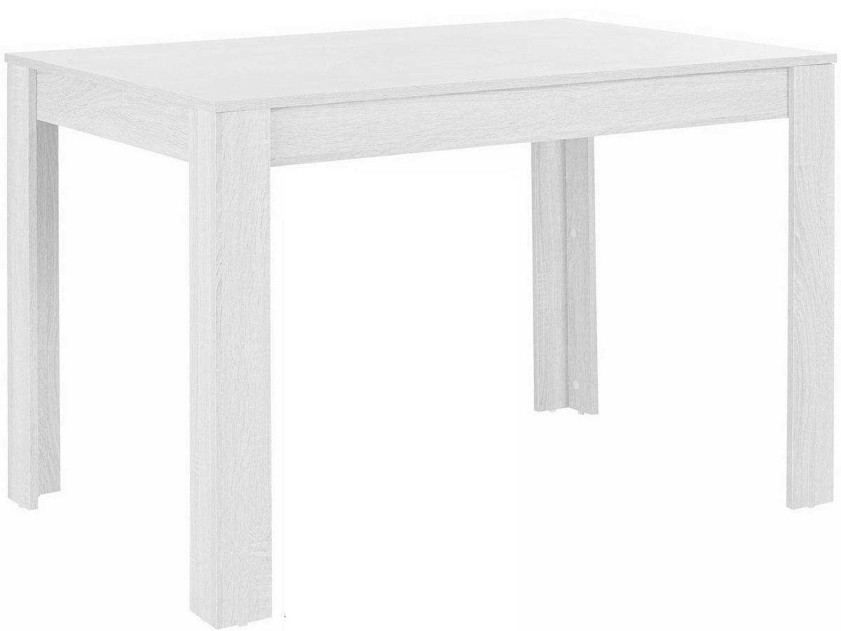 Esstisch Lynn Weiß L: 120cm - Weiß, Design, Holzwerkstoff (120/75/80cm) - MID.YOU
