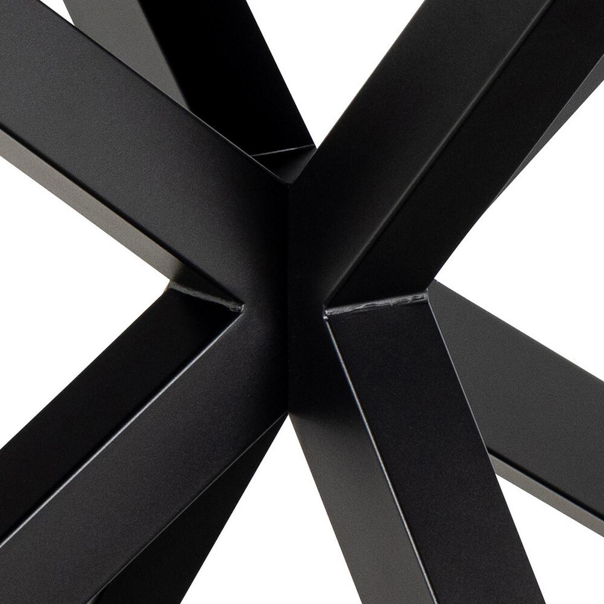 Esstisch Ausziehbar Heaven 168-210x90x75,5cm Schwarz/weiß - Schwarz/Weiß, Trend, Keramik/Metall (168-210/90/75,5cm) - MID.YOU