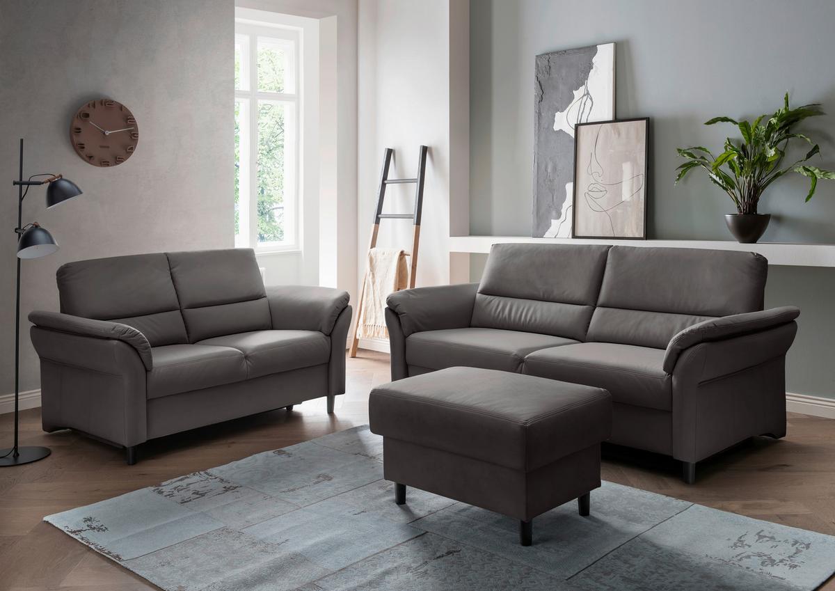 2-Sitzer-Sofa Cavoli, Anthrazit B: 147 cm - Anthrazit/Schwarz, MODERN, Textil (147/90/89cm) - Livetastic