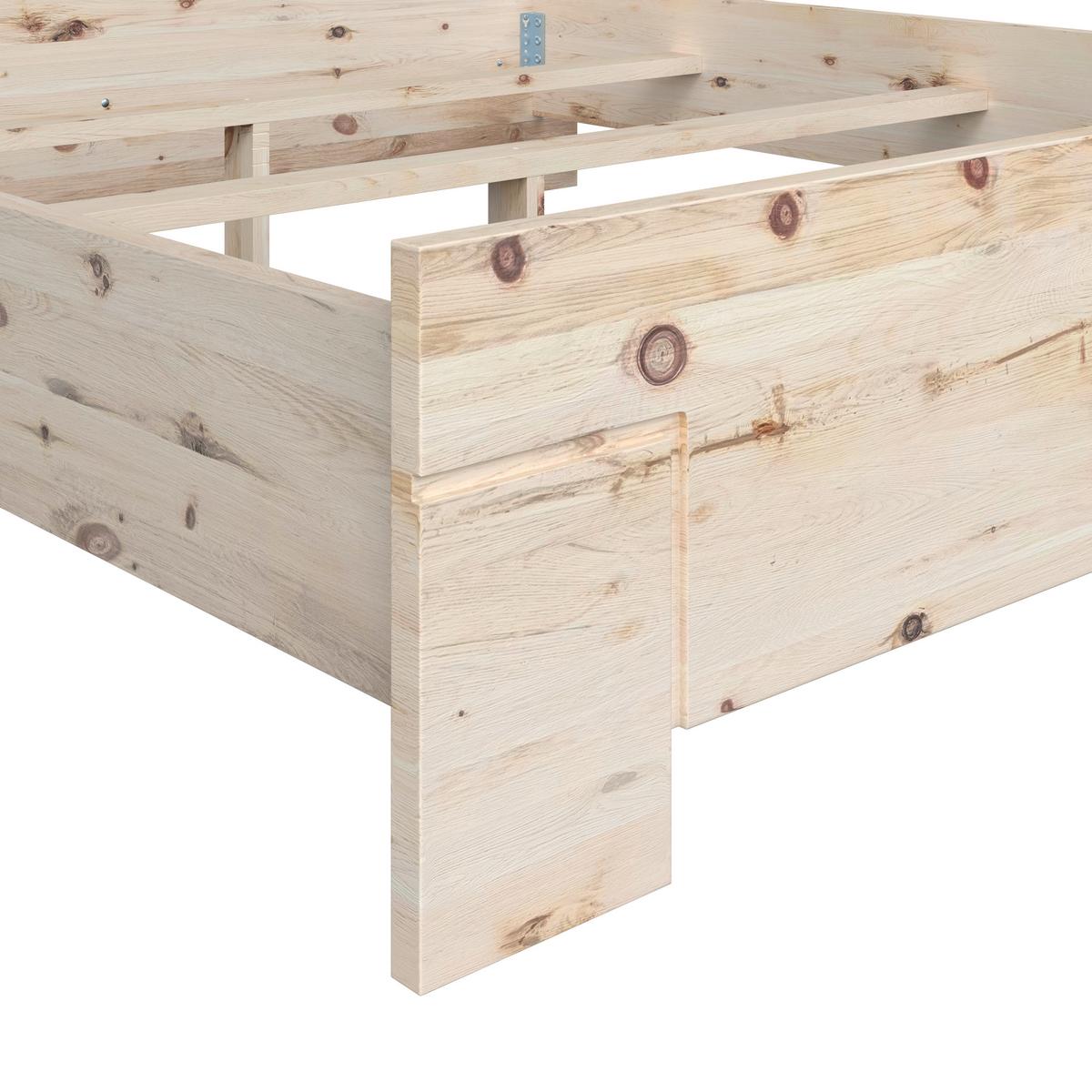 Bett Sonja Naturfarben, B/L: 200x207 cm - Naturfarben, KONVENTIONELL, Holz (200/207cm)