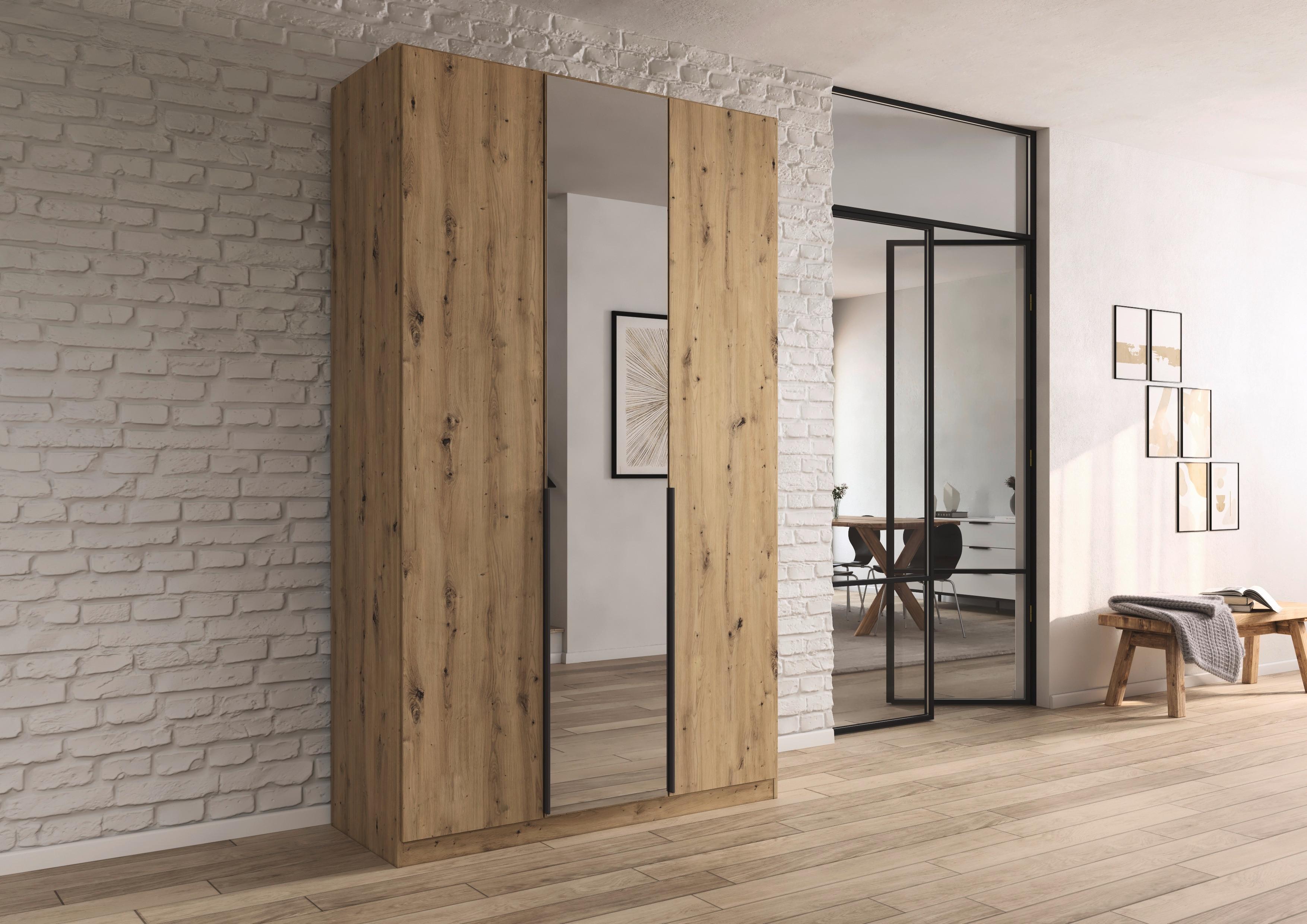 Drehtürenschrank Alabama Eiche Dekor B: 136 Cm - Eiche Artisan, MODERN, Holzwerkstoff (136/229/54cm) - Rauch Möbel