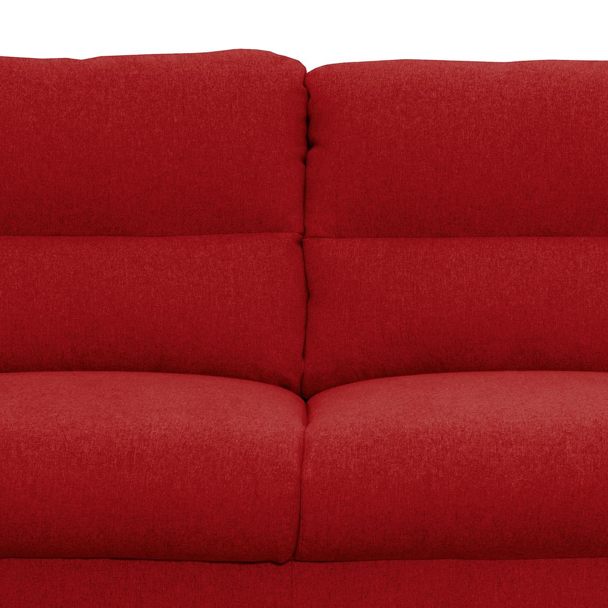2,5-Sitzer Sofa Tromso Rot B: 187 cm - Buchefarben/Rot, Design, Textil (187/87/88cm) - Livetastic