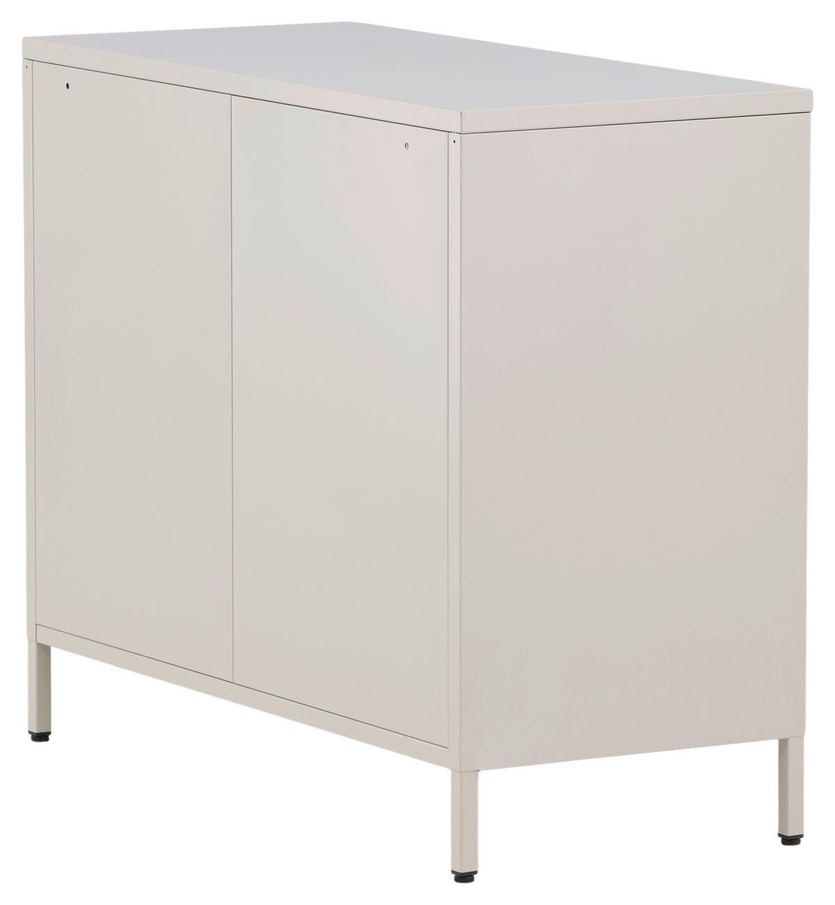 Sideboard Nett - Beige, Design, Metall (90/75/40cm) - Livetastic