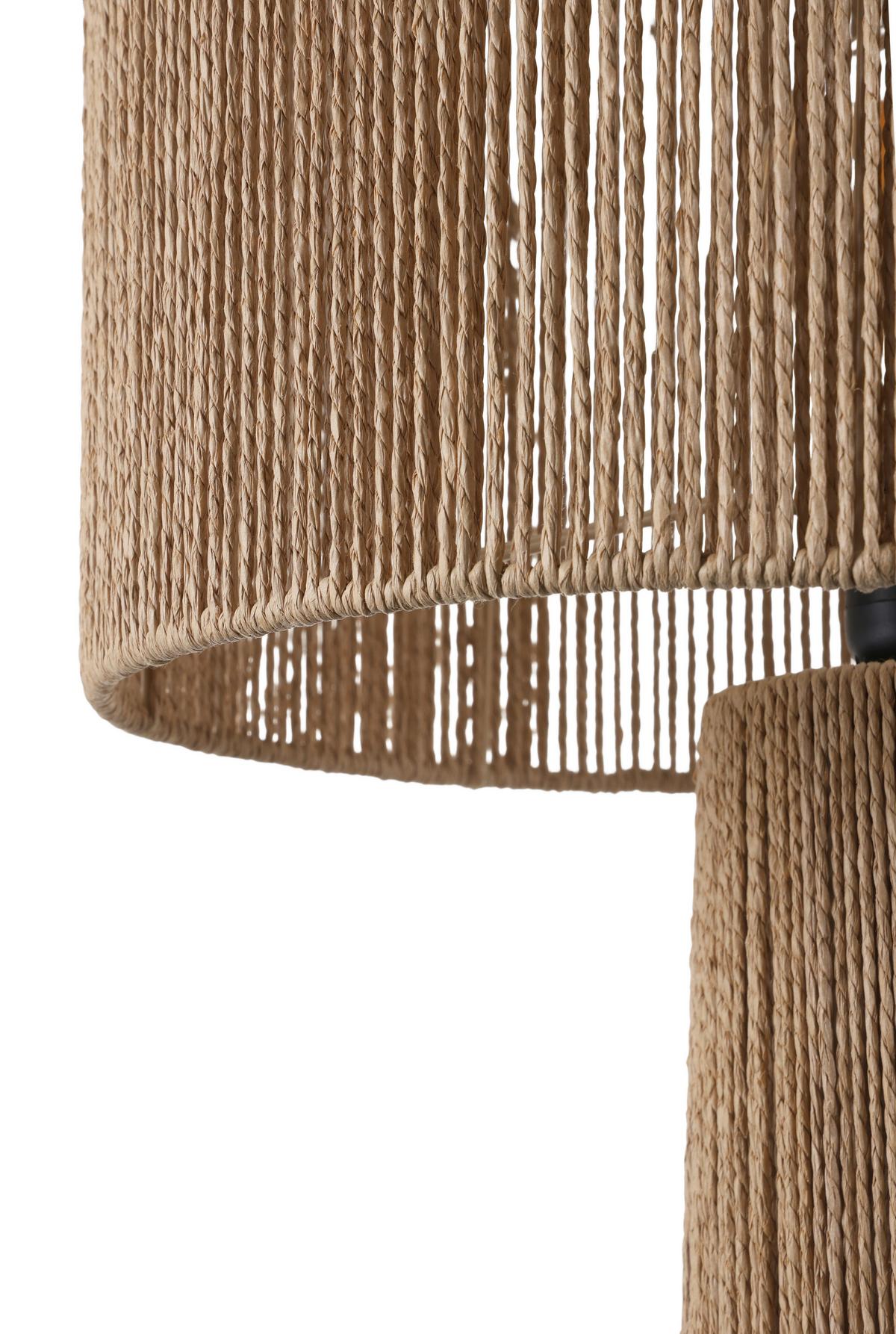 Stehleuchte Zitr - Braun, MODERN, Papier/Metall (35/140cm)