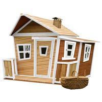 Spielhaus A030.107.01 - Braun/Weiß, KONVENTIONELL, Holz (220/174/193cm) - Ambia Garden