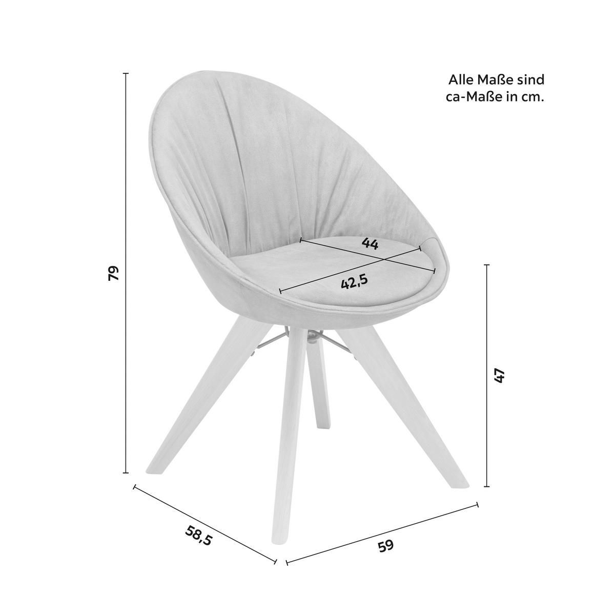 Jídelní židle VALERA tmavě šedá - tmavě šedá/barvy buku, Moderní, kov/dřevo (59/79/58,5cm) - Bessagi Home