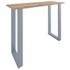 Bartisch Xona B 140x50x102 cm Honigeiche, Silberfarben - Eichefarben/Silberfarben, KONVENTIONELL, Holzwerkstoff/Metall (140/102/50cm)