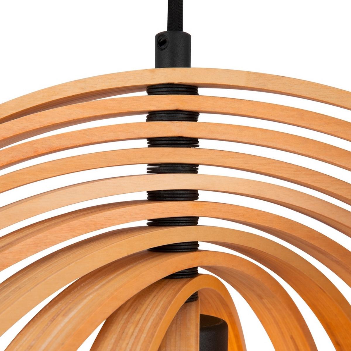 Pendelleuchte Roots - Beige/Schwarz, MODERN, Holz/Metall (43/55,5cm) - MAYTONI