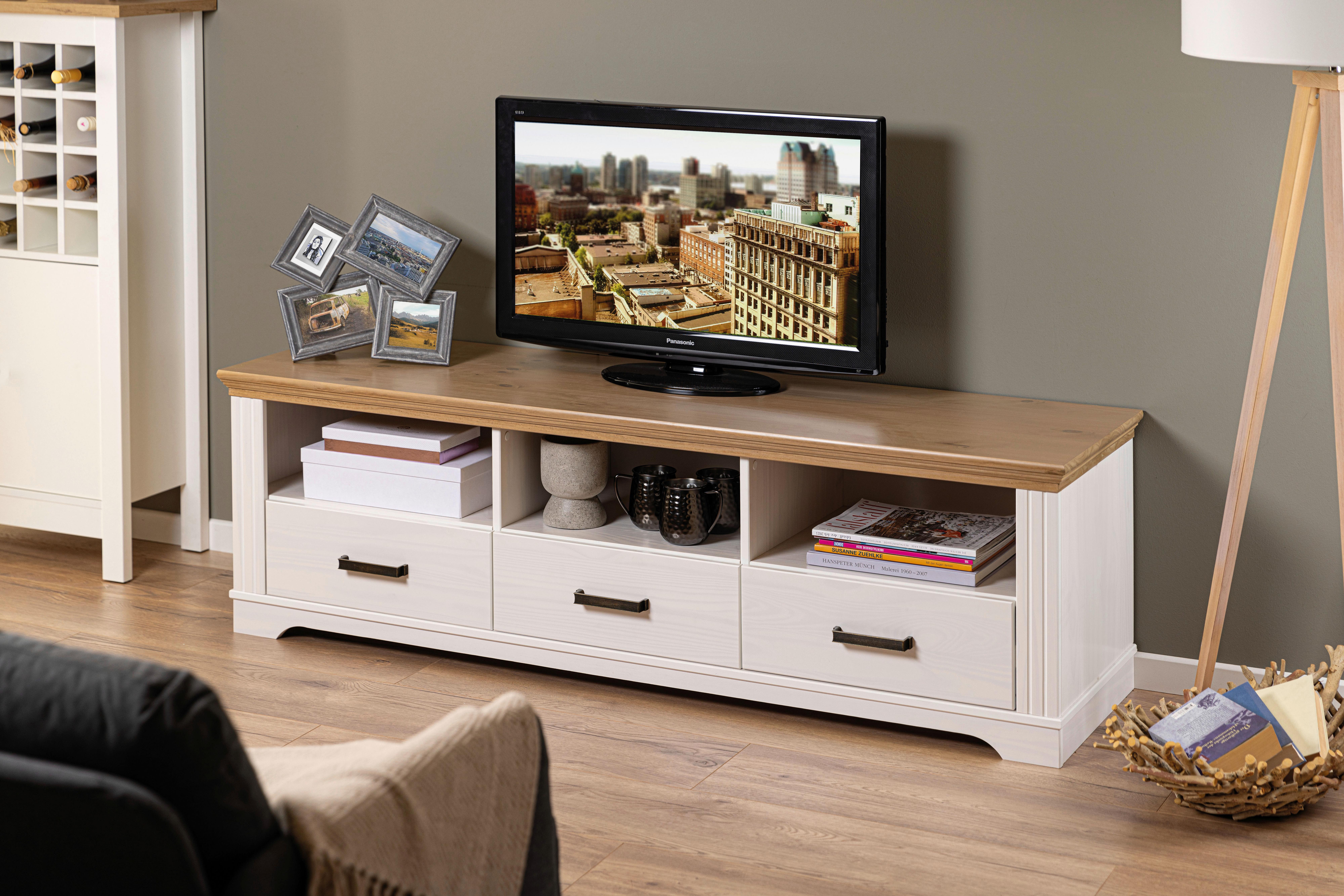 TV DIEL MALUNO - hnedá/medená, Romantik / Landhaus, kov/drevo (166,4/48/53,2cm)