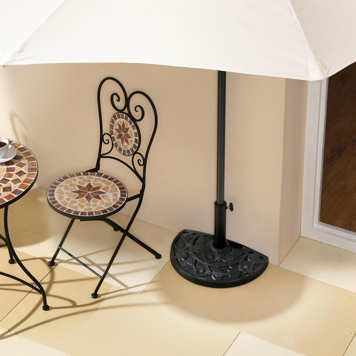 Sonnenschirm BxHxT: 270x235x135 cm Naturfarben - Anthrazit/Naturfarben, Basics, Textil/Metall (270/235/135cm)