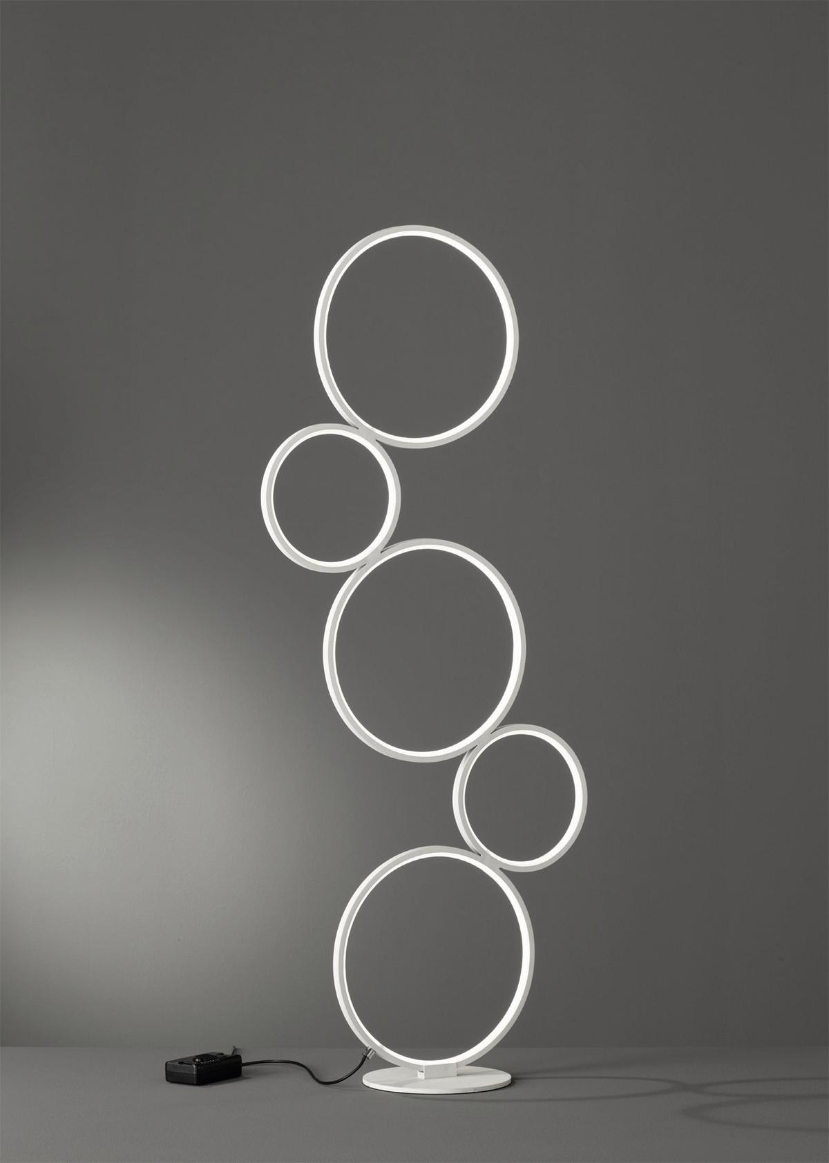 LED-Stehleuchte 422610531 Rondo - Weiß, Design, Metall (47/20/115cm) - Trio Leuchten