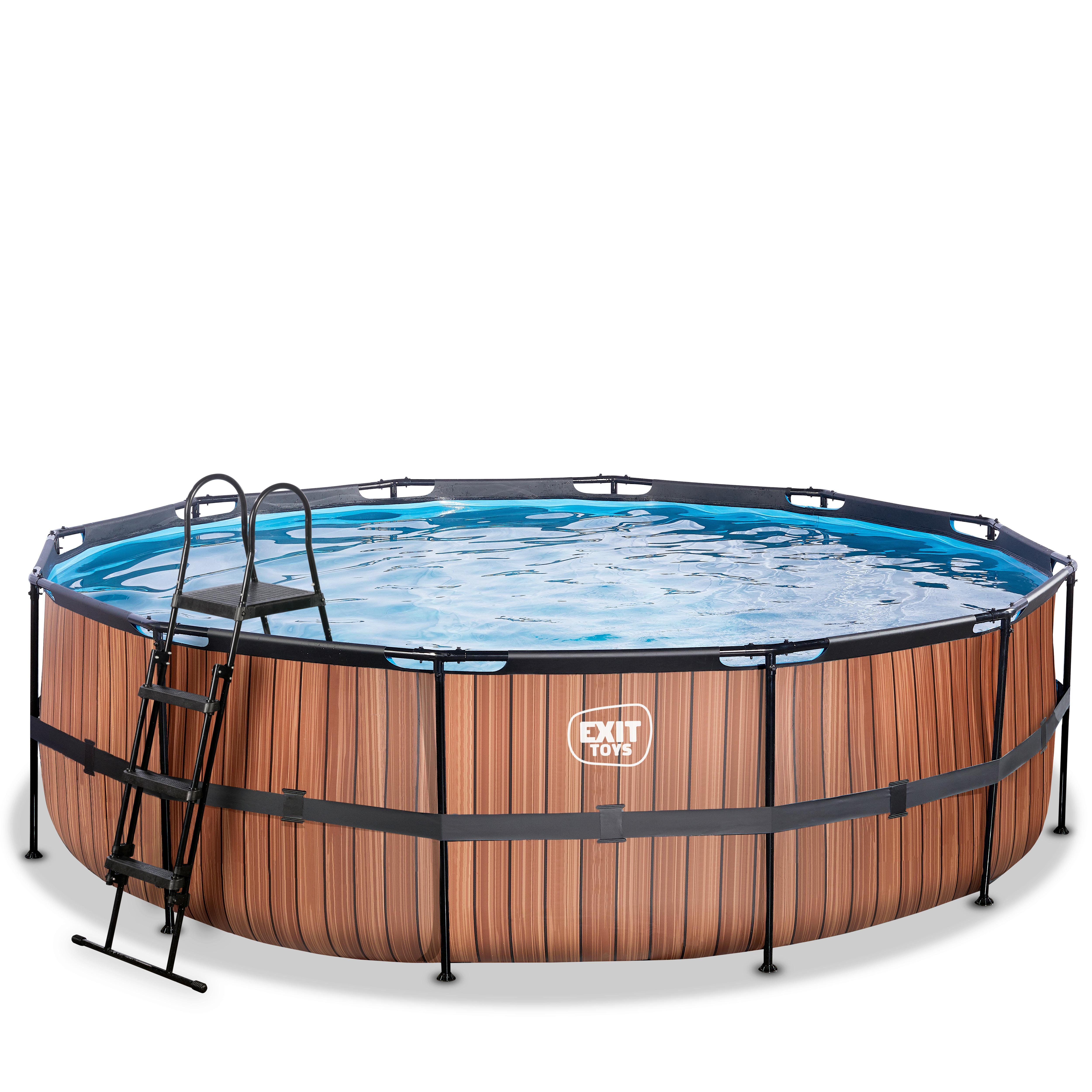 Pool-set Braun, D/h: 488x122cm - Braun, KONVENTIONELL, Kunststoff (488/122cm) - EXIT Toys