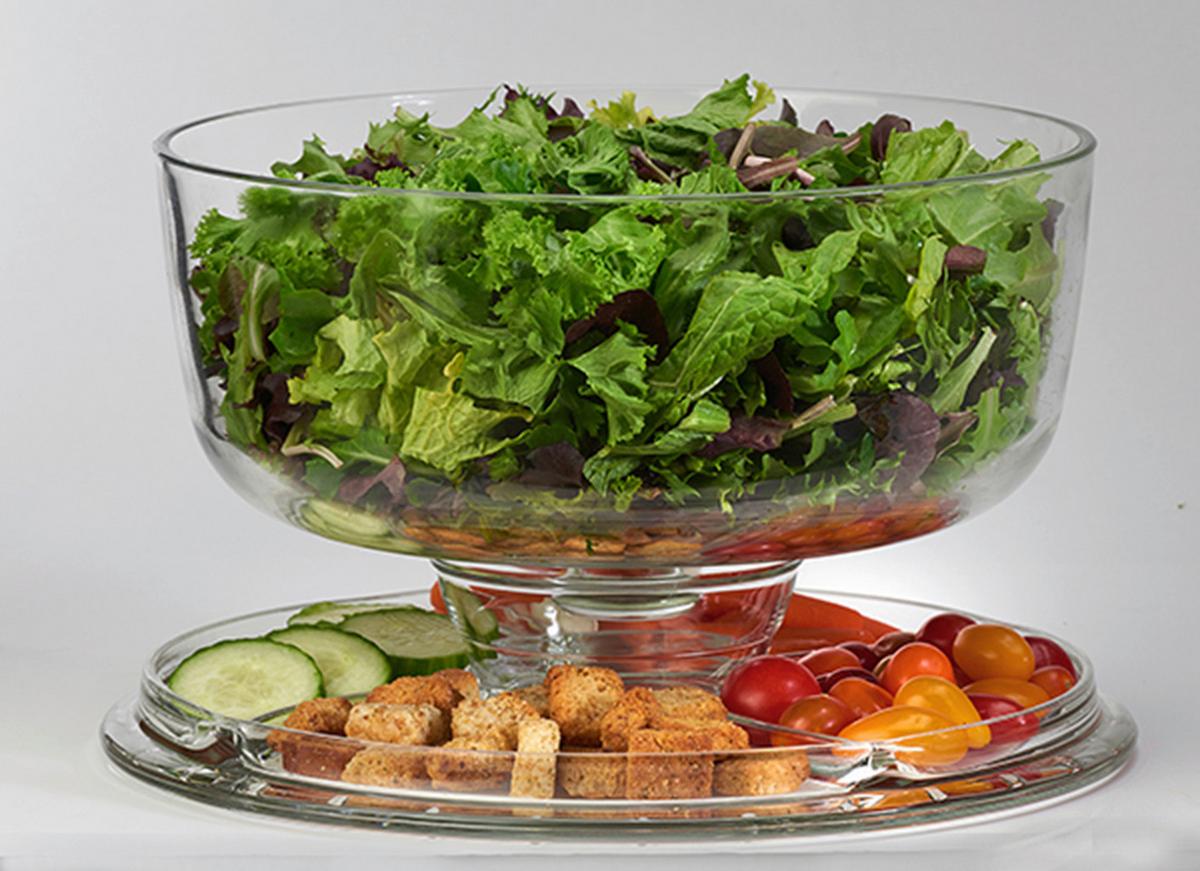 Tortenglocke 2-Tlg. Glas, Transparent - Transparent, Basics, Glas (31/21cm) - Creatable