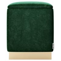 Hocker Betty - Goldfarben/Grün, LIFESTYLE, Textil (34/44/37cm) - Playboy