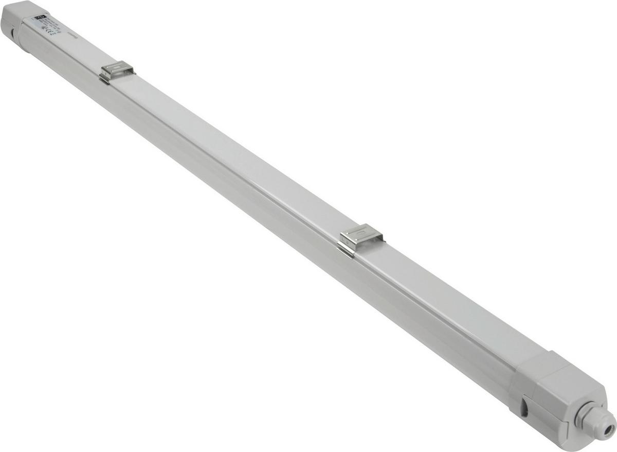 LED-Deckenleuchte L: 62 cm, für In- und Outdoor - Hellgrau, Basics, Kunststoff (62/6/6cm)