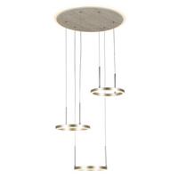 ZÁVESNÉ LED SVIETIDLO STONI - šampanská, Modern, kov/plast (42/42/150cm) - Mömax