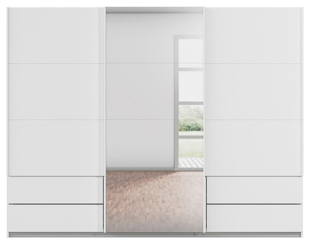 Schwebetürenschrank Karpo - Weiß, KONVENTIONELL, Holzwerkstoff (271/210/62cm)