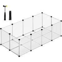 Heimtiergehege Weiß B: 143 Cm - Weiß, Basics, Kunststoff (143/73/46cm)