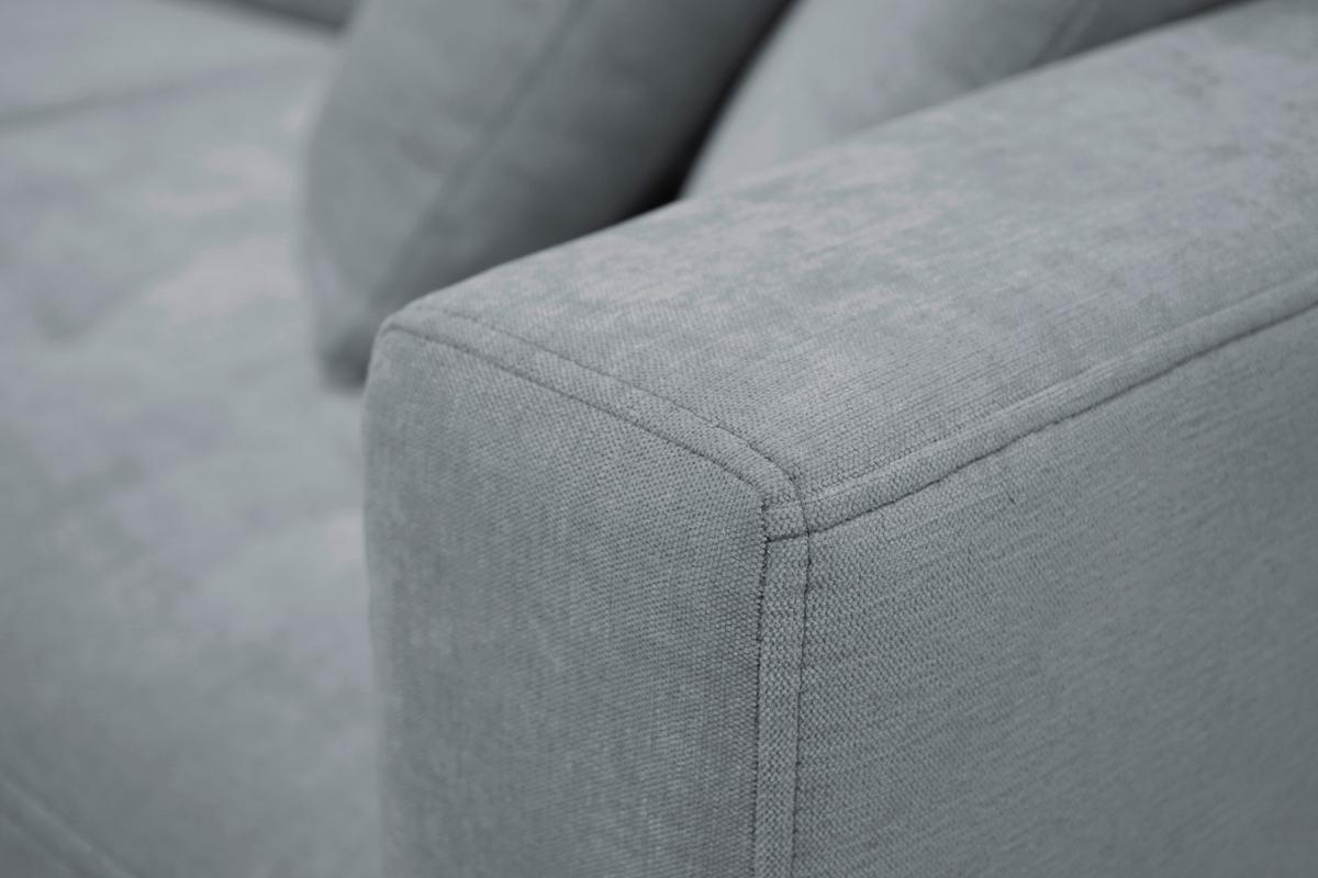 Rohová sedačka BJORN, oboustranná, šedá žinylka - šedá/přírodní barvy, Design, dřevo/textil (160/231cm) - Luca Bessoni