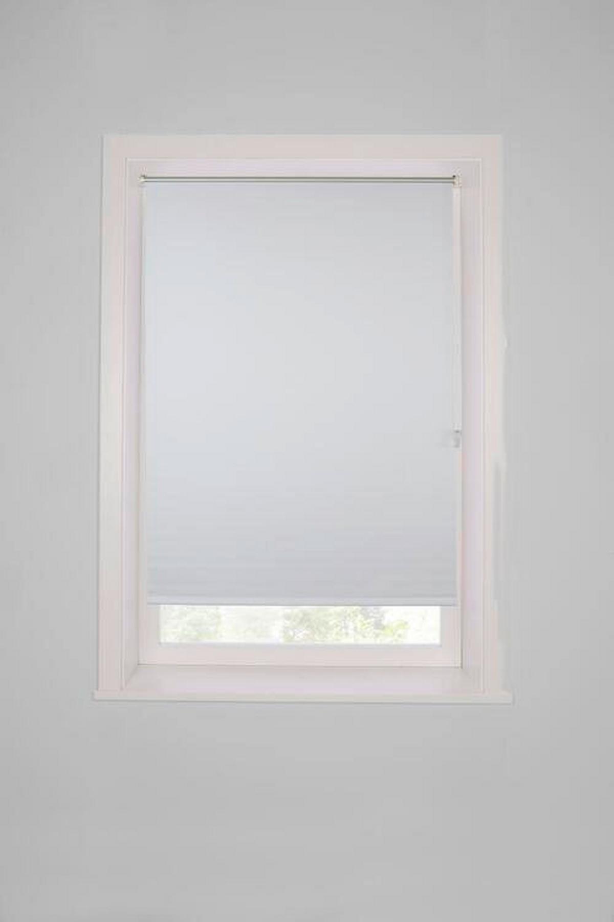 Verdunkelungsrollo Sarah Halbtransparent 60x150 cm - Weiß, MODERN, Textil (56/150cm) - Luca Bessoni