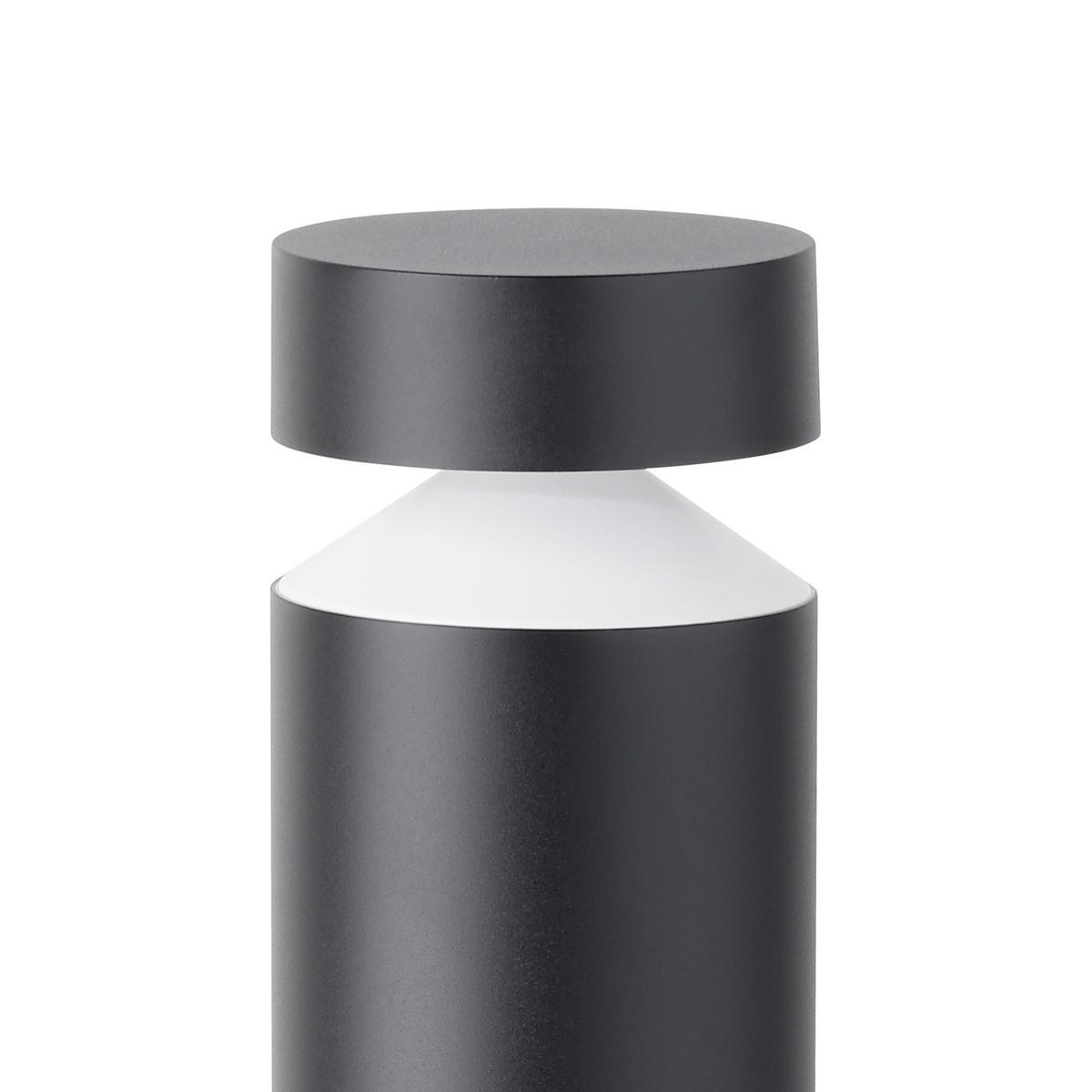 Sockelleuchte Melzo 11 Watt Aluminium/kunststoff - Transparent/Schwarz, Design, Kunststoff/Metall (13,5/99cm) - Eglo