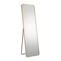 Standspiegel Goldfarben B: 50 cm - Goldfarben, Design, Glas/Metall (50/160/2cm) - Livetastic