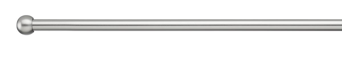 Sada tyčí na závesy Stena/strop, 120-210cm - farba ušľachtilej ocele, kov (120-210cm) - Premium Living