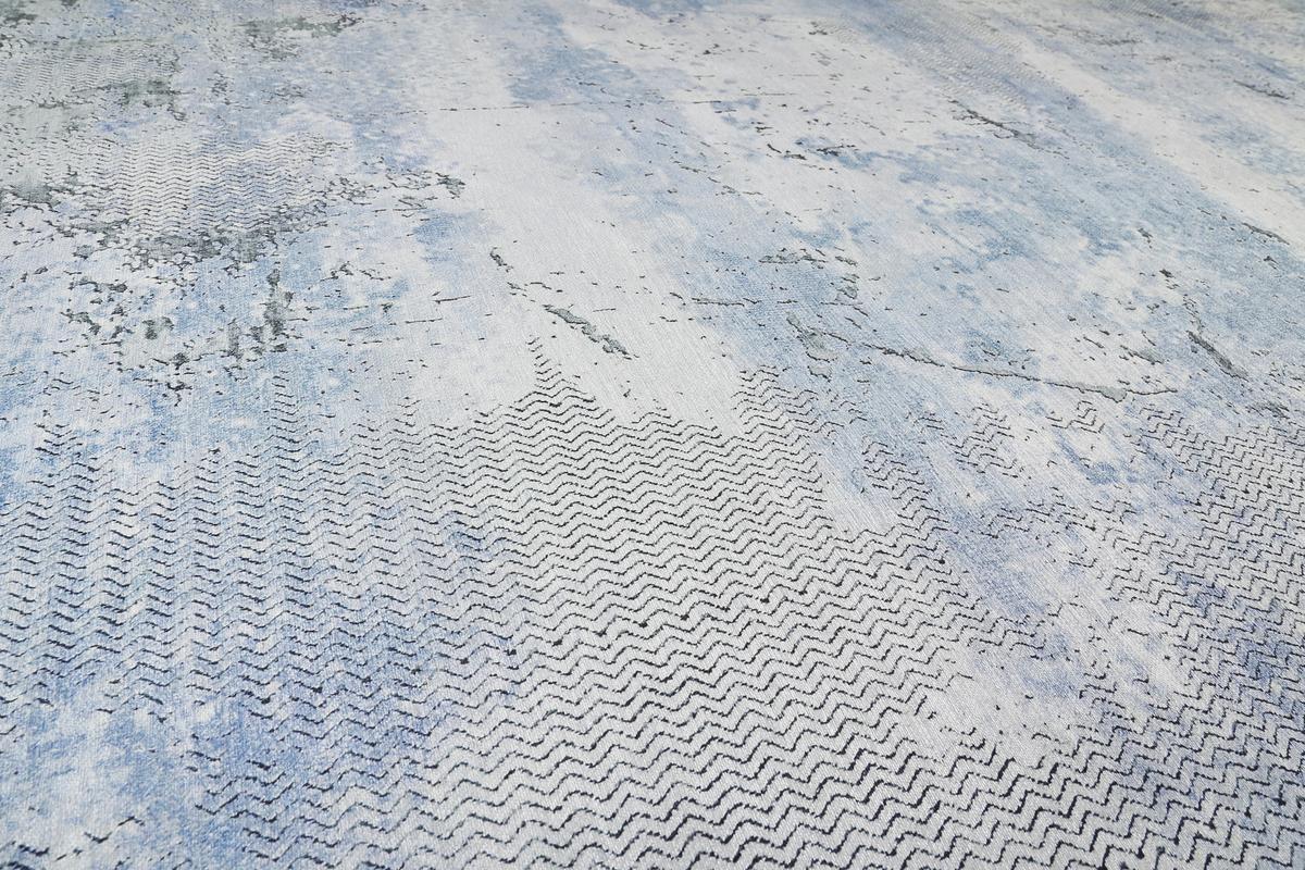 Webteppich Radiate Blau/grau 120x170 Cm - Blau/Grau, Design, Textil (120/170cm) - WECON HOME
