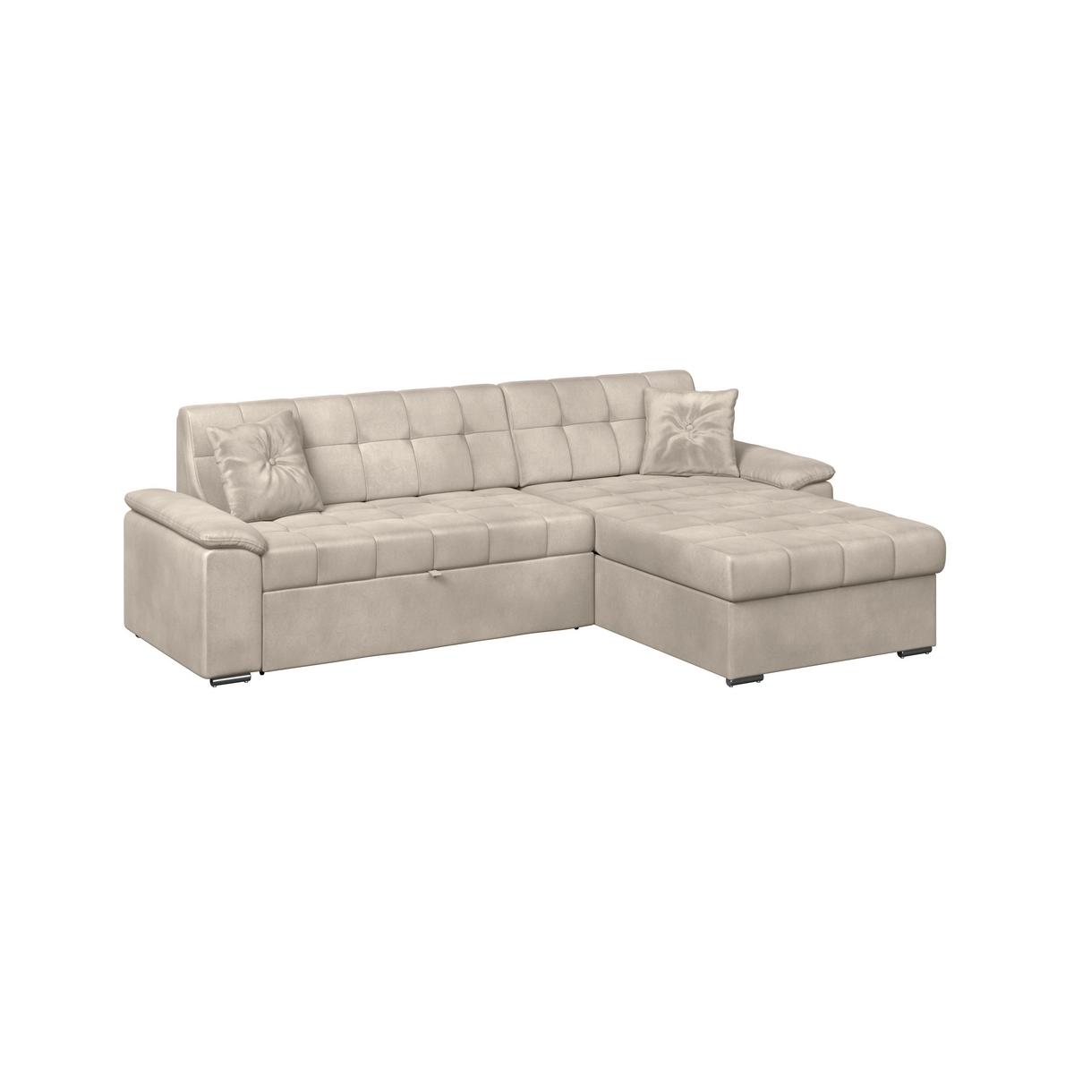 Ecksofa Bali grau, 257x167cm - Beige, Trend, Textil (257/167cm) - Livetastic