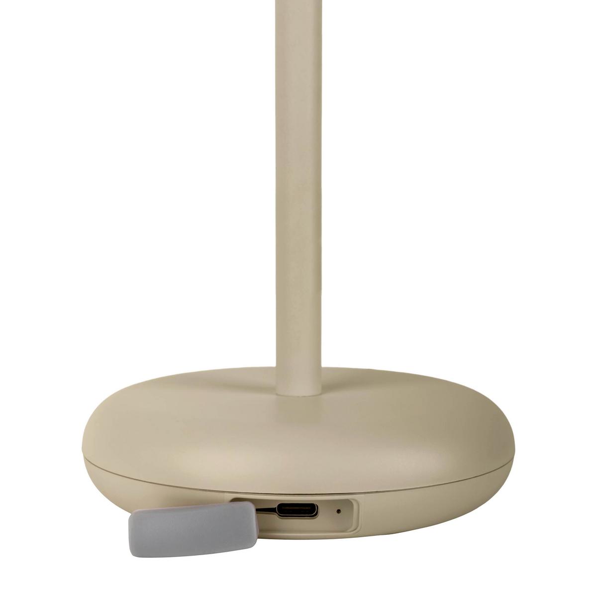 Akku-Tischleuchte 3198711 - Beige, Design, Kunststoff/Metall (10.5/11/26cm) - Näve