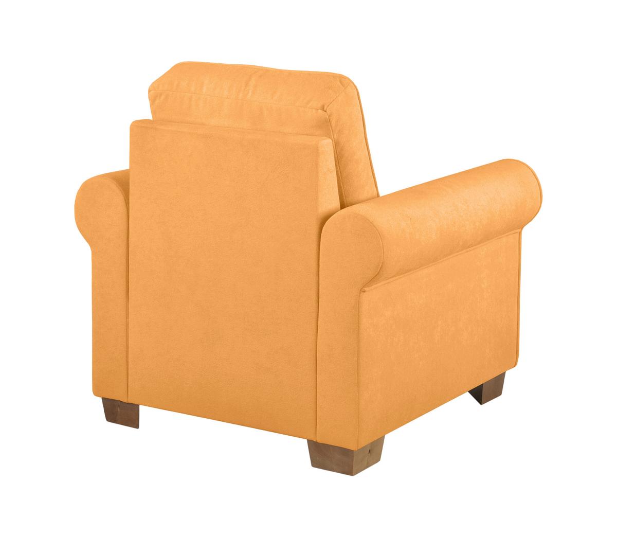 Sessel Arles, Gelb 35 B: 93 Cm - Gelb/Buchefarben, Design, Textil (93/89/82cm) - MID.YOU