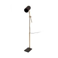 Stehlampe Celeste Braun/ Goldfarben mit Flexarm - Goldfarben/Braun, Trend, Kunststoff/Stein (58/138/18cm) - Kayoom