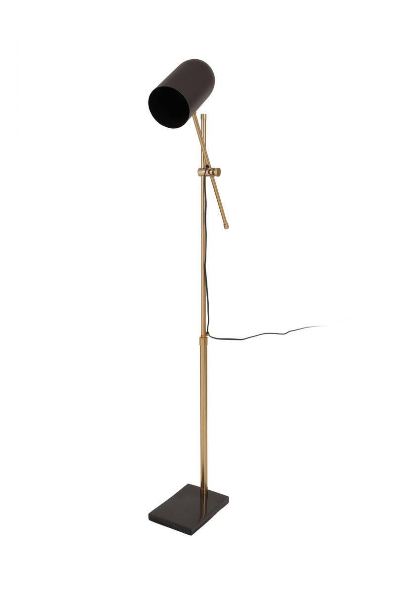 Stehlampe Celeste Braun/ Goldfarben mit Flexarm