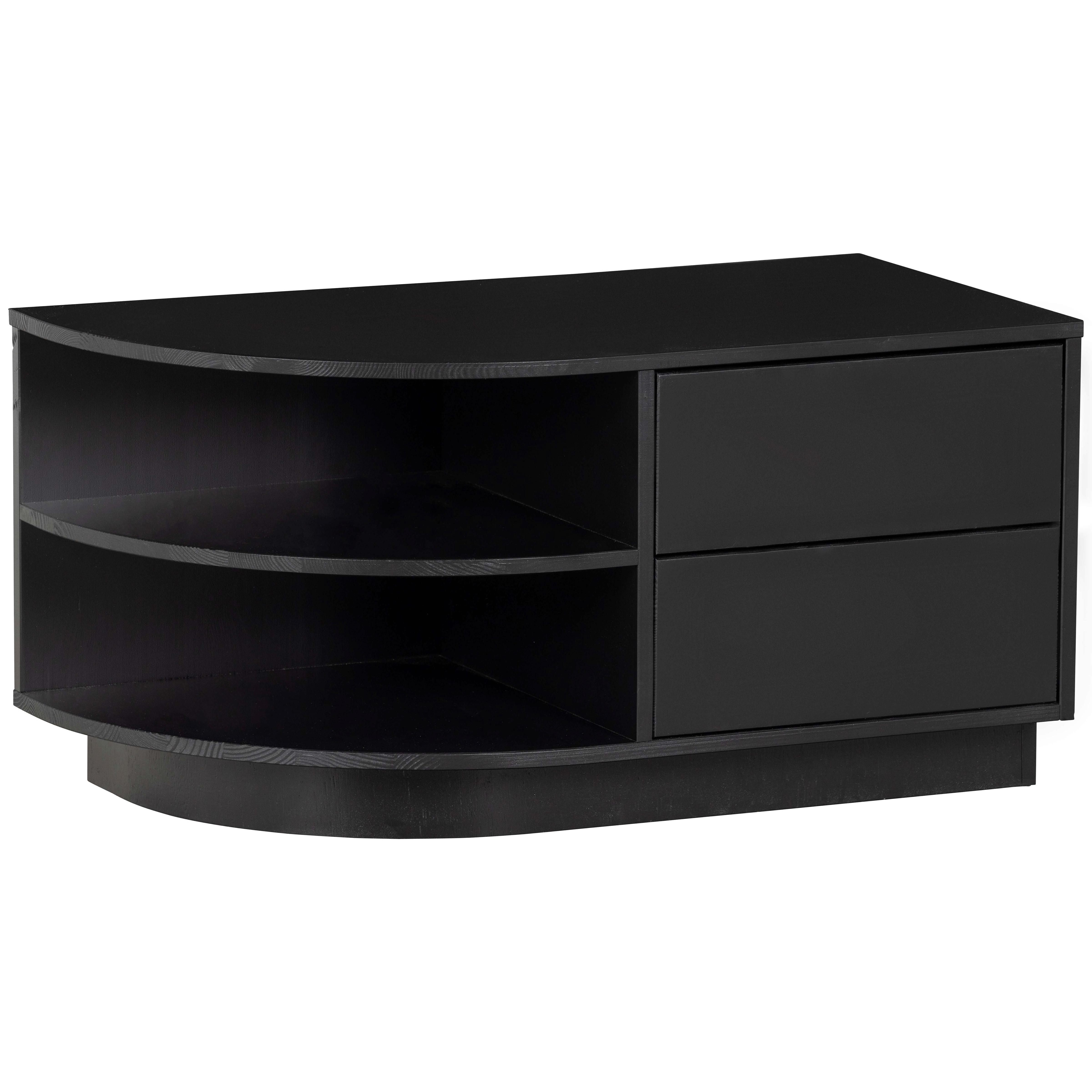 Lowboard Finca Schwarz B: 78cm - Schwarz, Design, Holz (78/40/40cm) - Livetastic