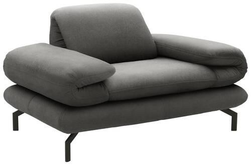 Sessel Looks Xiii - Schwarz/Grau, Design, Textil (139 (197)/83 (110)/98cm) - LOOKS by W.Joop