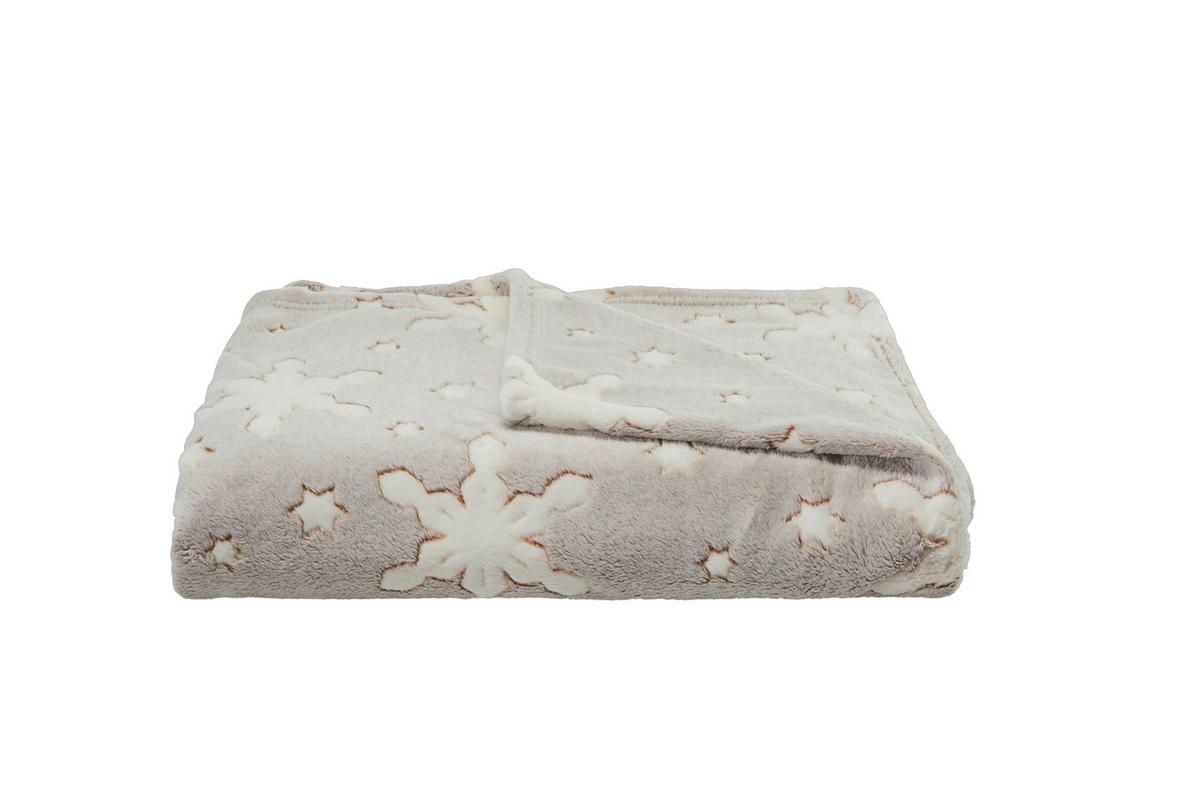 Kuscheldecke Bergen - Beige, ROMANTIK / LANDHAUS, Textil (150/200cm) - James Wood