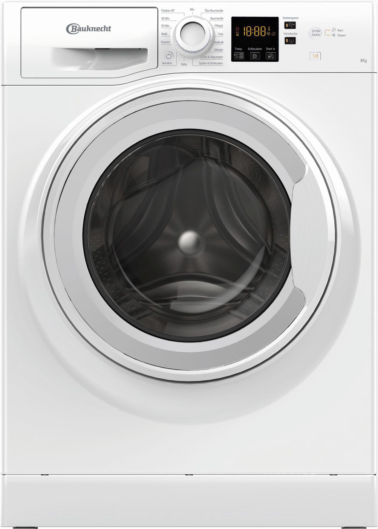 Waschmaschine Bpw 814 B 8 Kg 1351 U/min Mit Auslaufschutz - Weiß, Basics (59,5/85/60,5cm) - Bauknecht