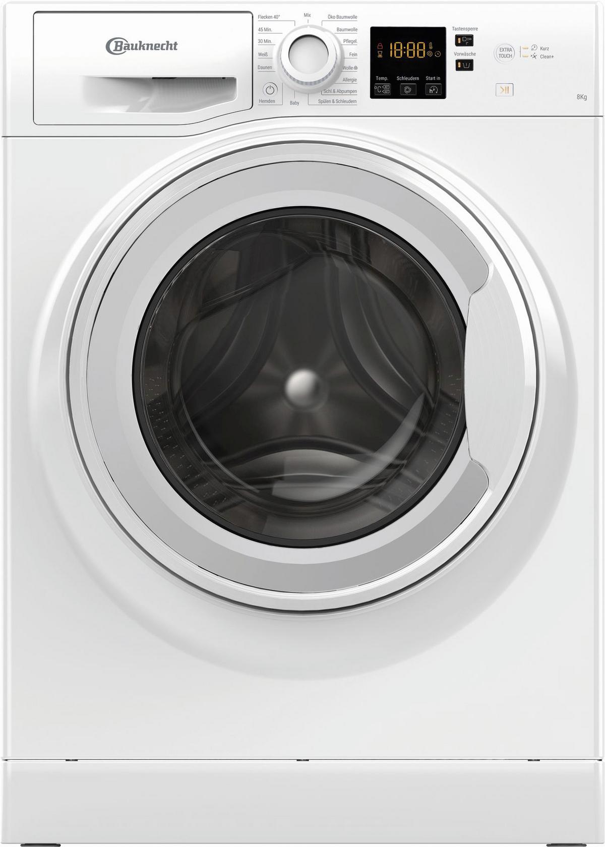 Waschmaschine Bpw 814 B 8 Kg 1351 U/min Mit Auslaufschutz - Weiß, Basics (59,5/85/60,5cm) - Bauknecht